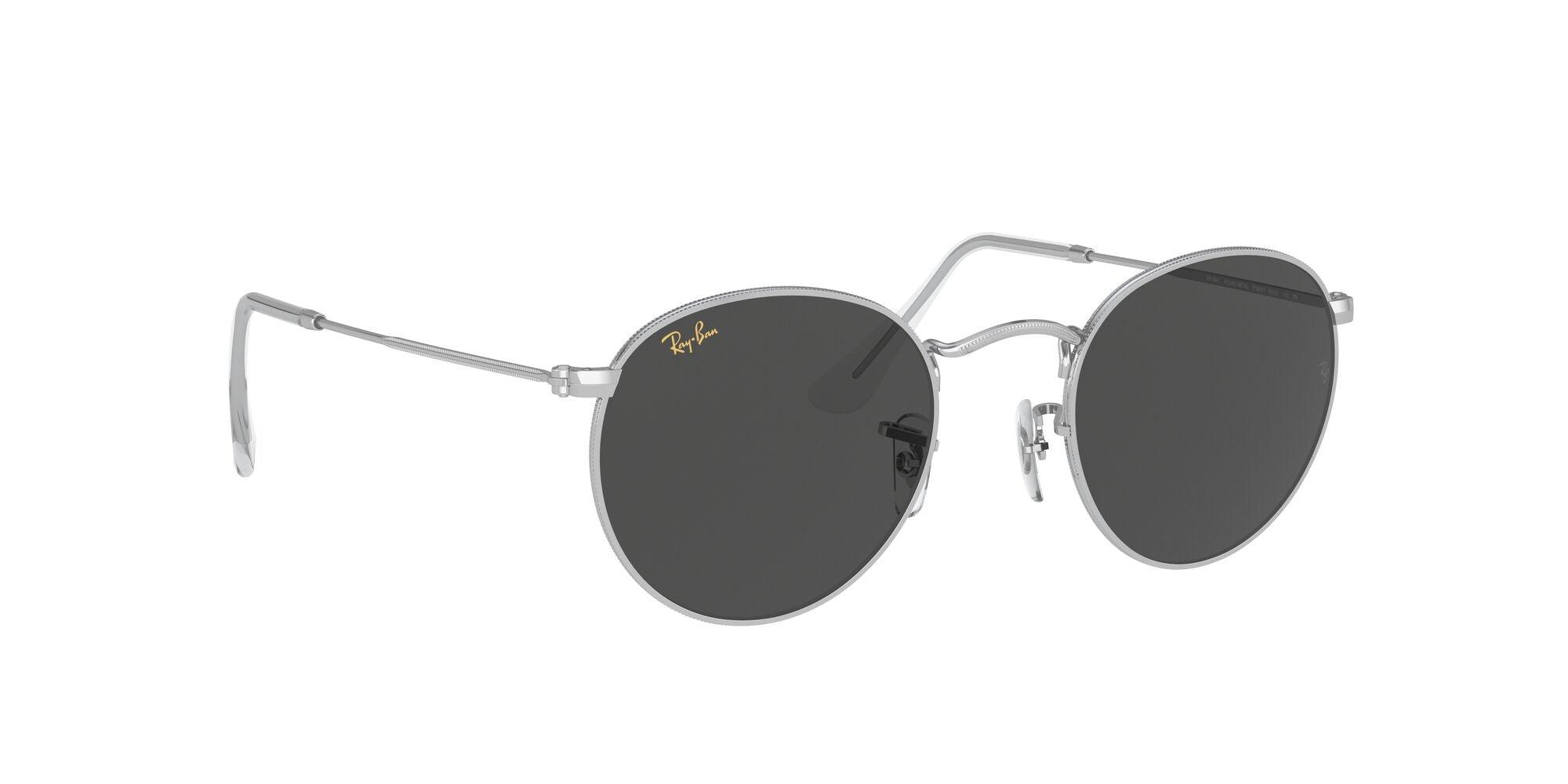Ray-Ban | 3447 Round Metal | Silver (Size 50) - iKANDi Sunglasses