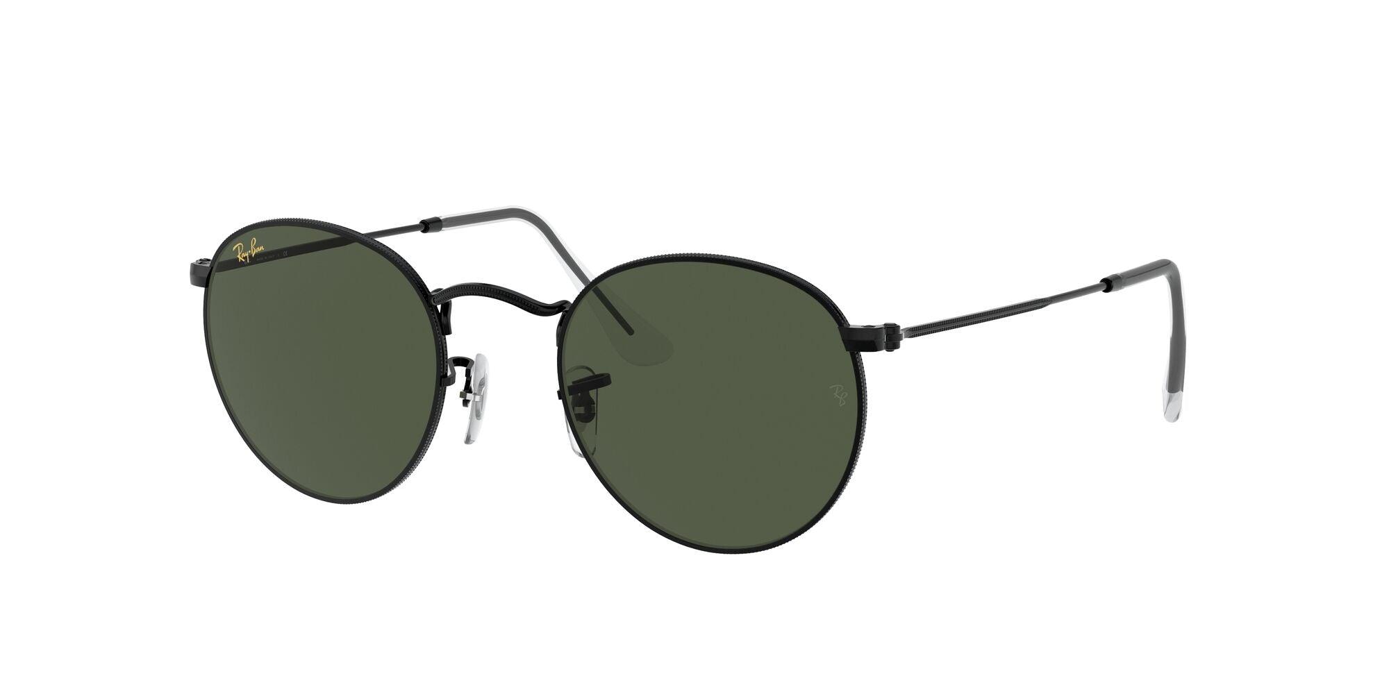 Ray-Ban | 3447 Round Metal | Black (Size 50) - iKANDi Sunglasses