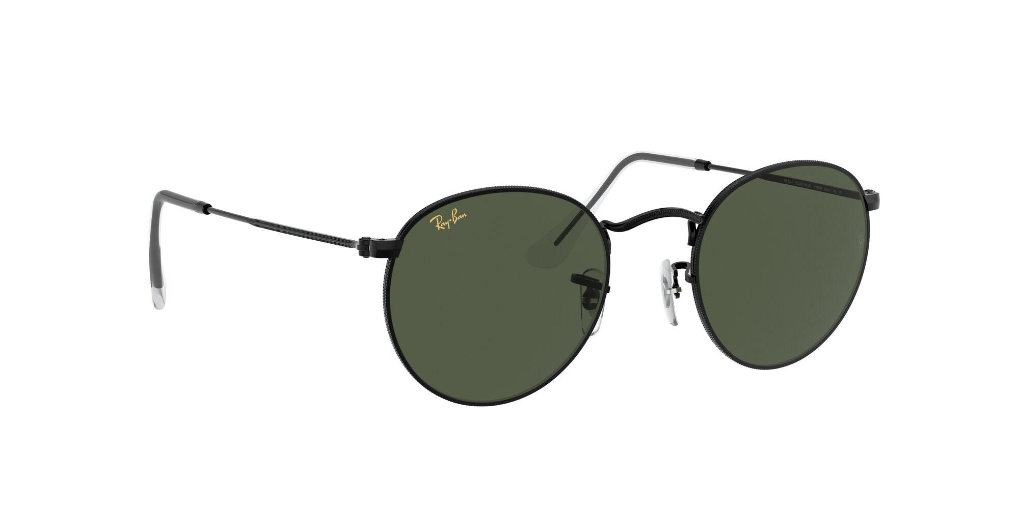 Ray-Ban | 3447 Round Metal | Black (Size 53) - iKANDi Sunglasses