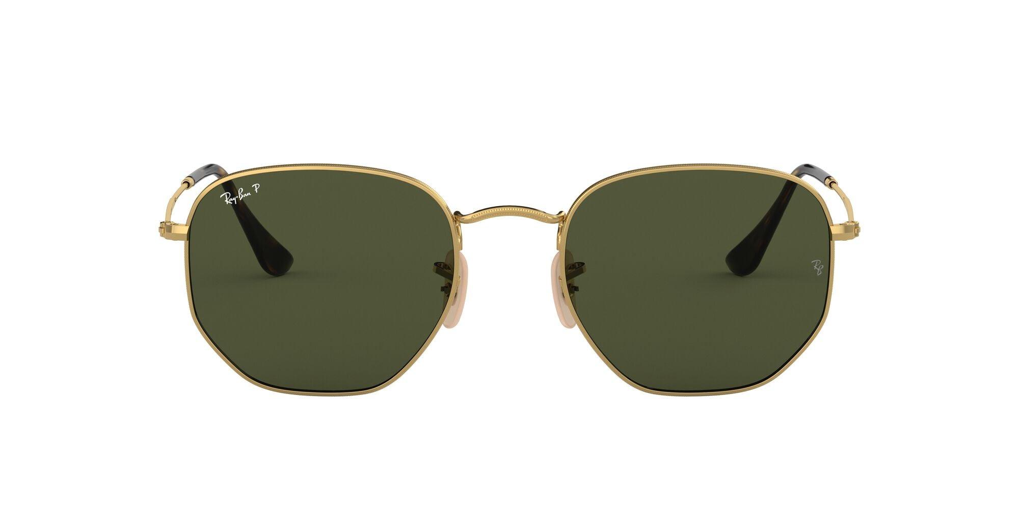 Ray-Ban | 3548N Hexagonal | Gold Polarised - iKANDi Sunglasses