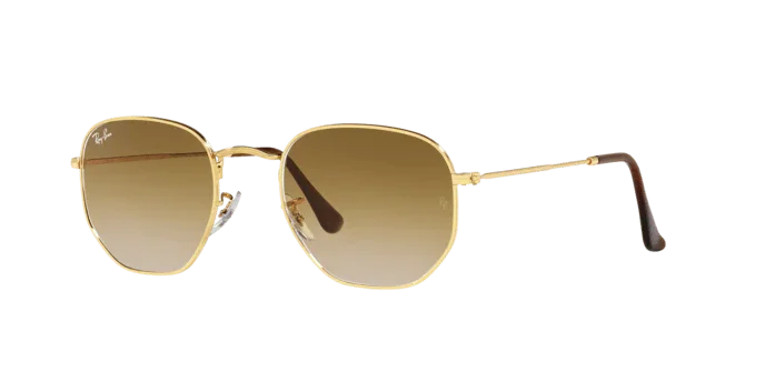 Ray-Ban | 3548 Hexagonal | Gold - iKANDi Sunglasses