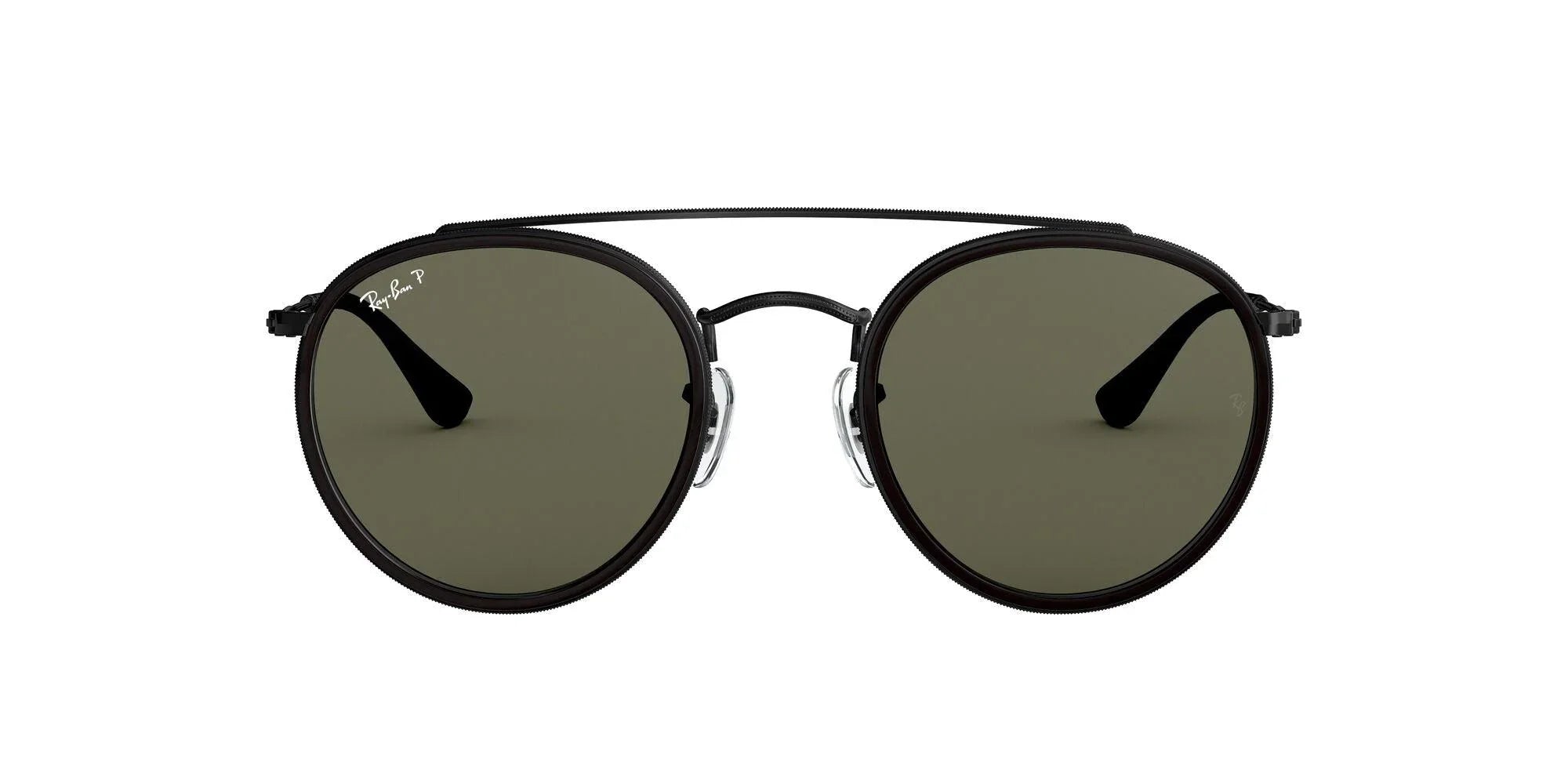 Ray-Ban | 3647N Round Double Bridge | Black Polarised - iKANDi Sunglasses