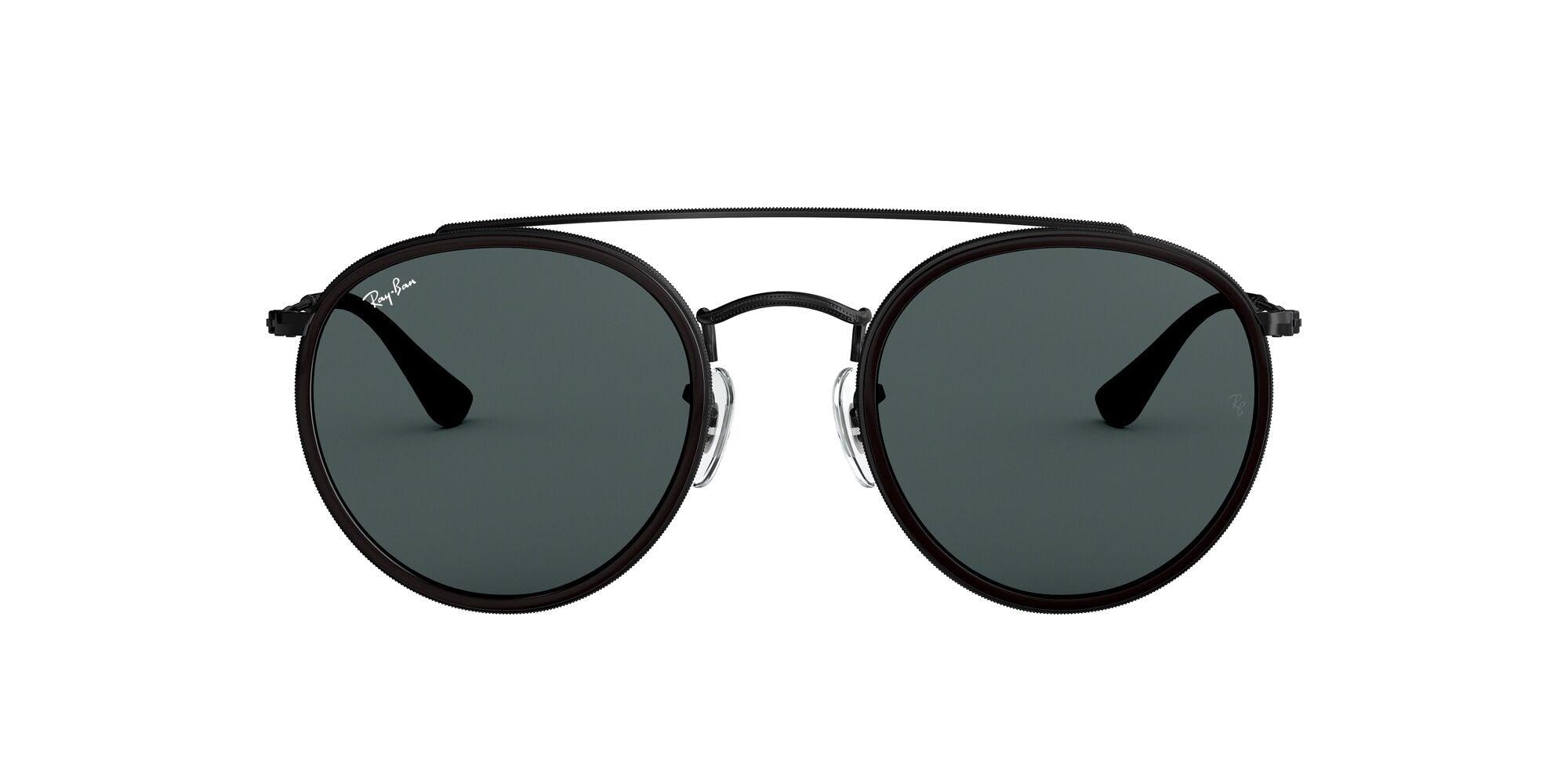 Ray-Ban | 3647N Round Double Bridge | Black - iKANDi Sunglasses