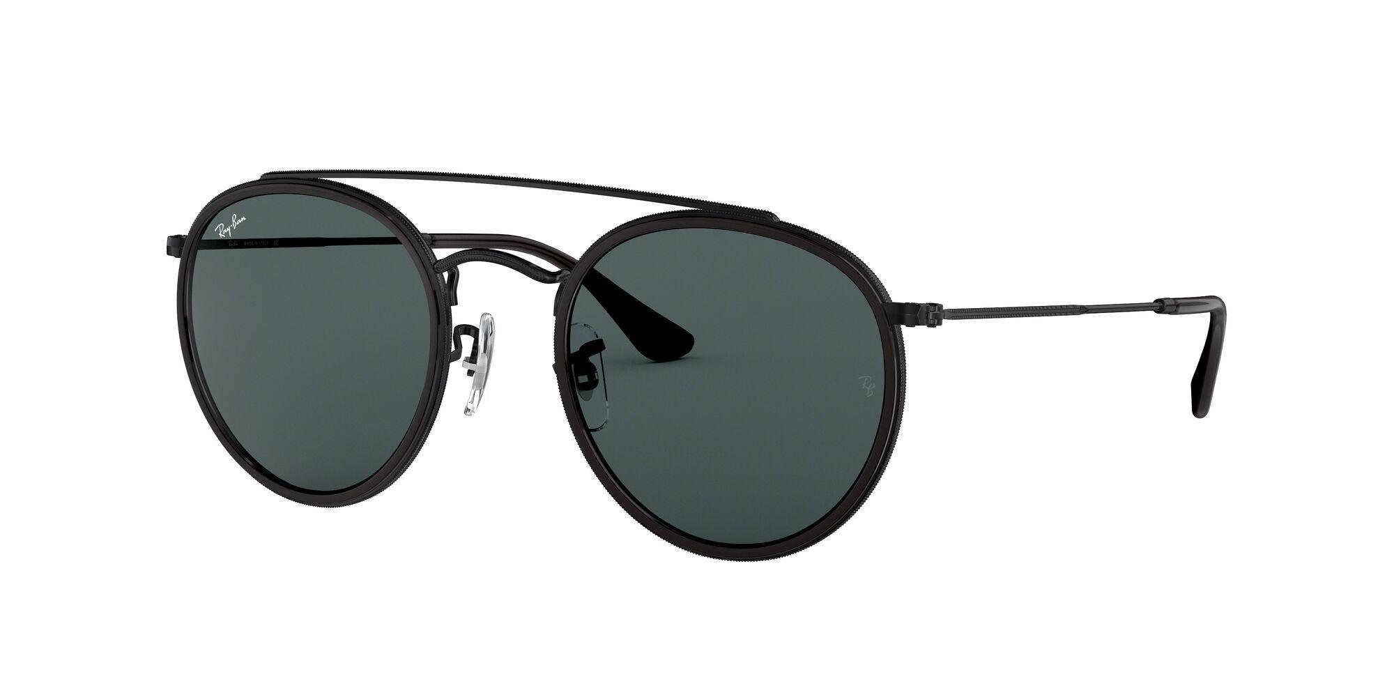 Ray-Ban | 3647N Round Double Bridge | Black - iKANDi Sunglasses