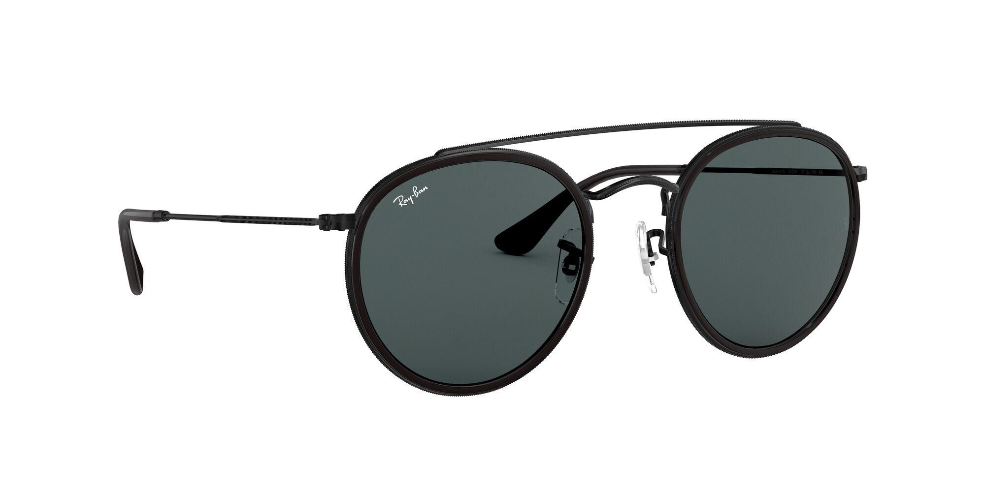 Ray-Ban | 3647N Round Double Bridge | Black - iKANDi Sunglasses