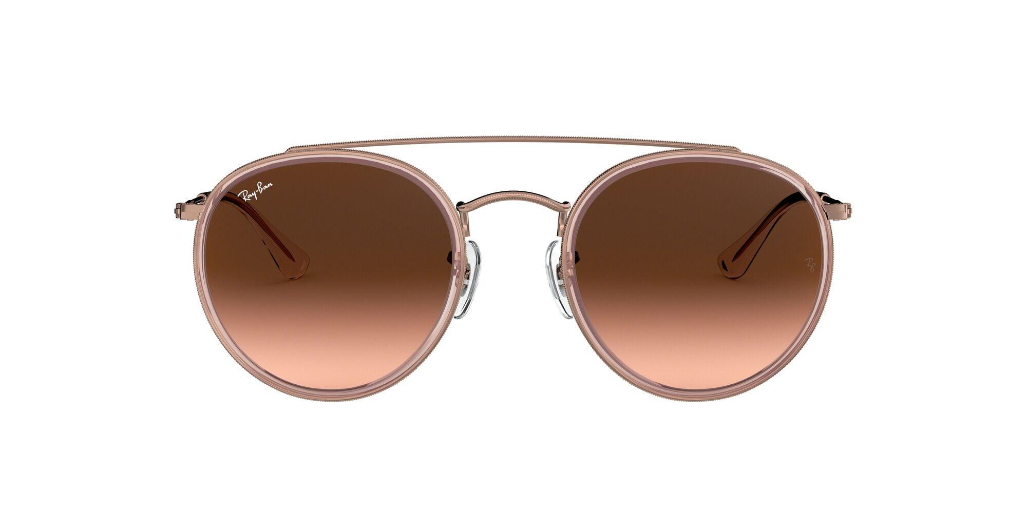Ray-Ban | 3647N Round Double Bridge | Pink - iKANDi Sunglasses