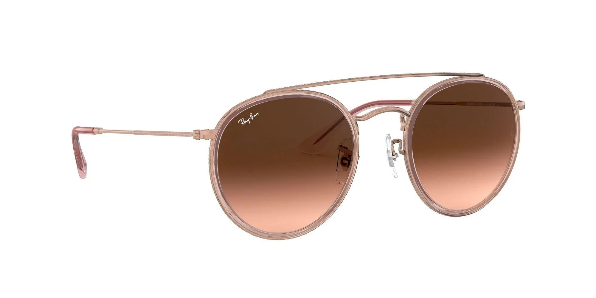 Ray-Ban | 3647N Round Double Bridge | Pink - iKANDi Sunglasses