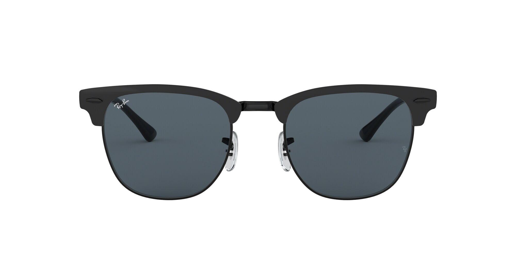 Ray-Ban | 3716 Clubmaster Metal | Shiny Black Top Matte - iKANDi Sunglasses
