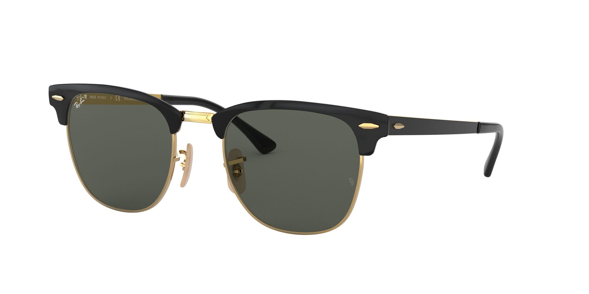 Ray-Ban | 3716 Clubmaster Metal | Gold Top Black Polarised