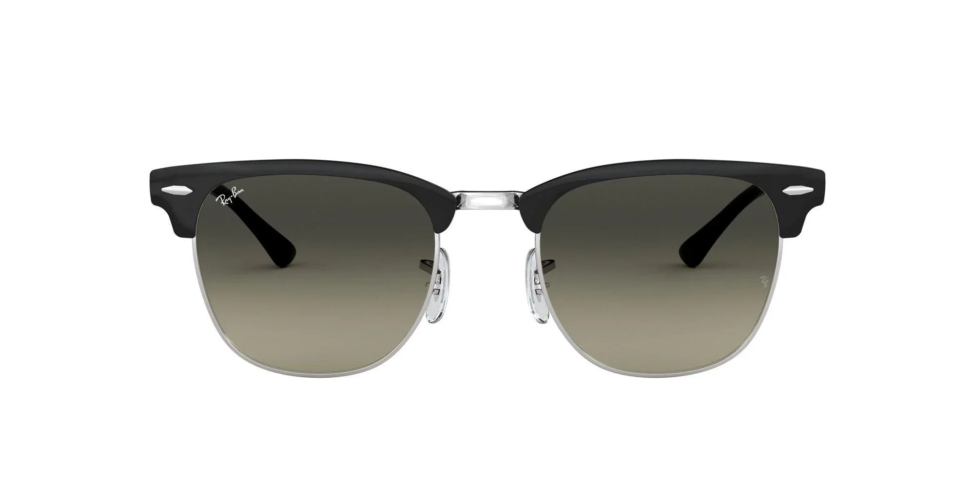 Ray-Ban | 3716 Clubmaster Metal | Silver Top Black - iKANDi Sunglasses