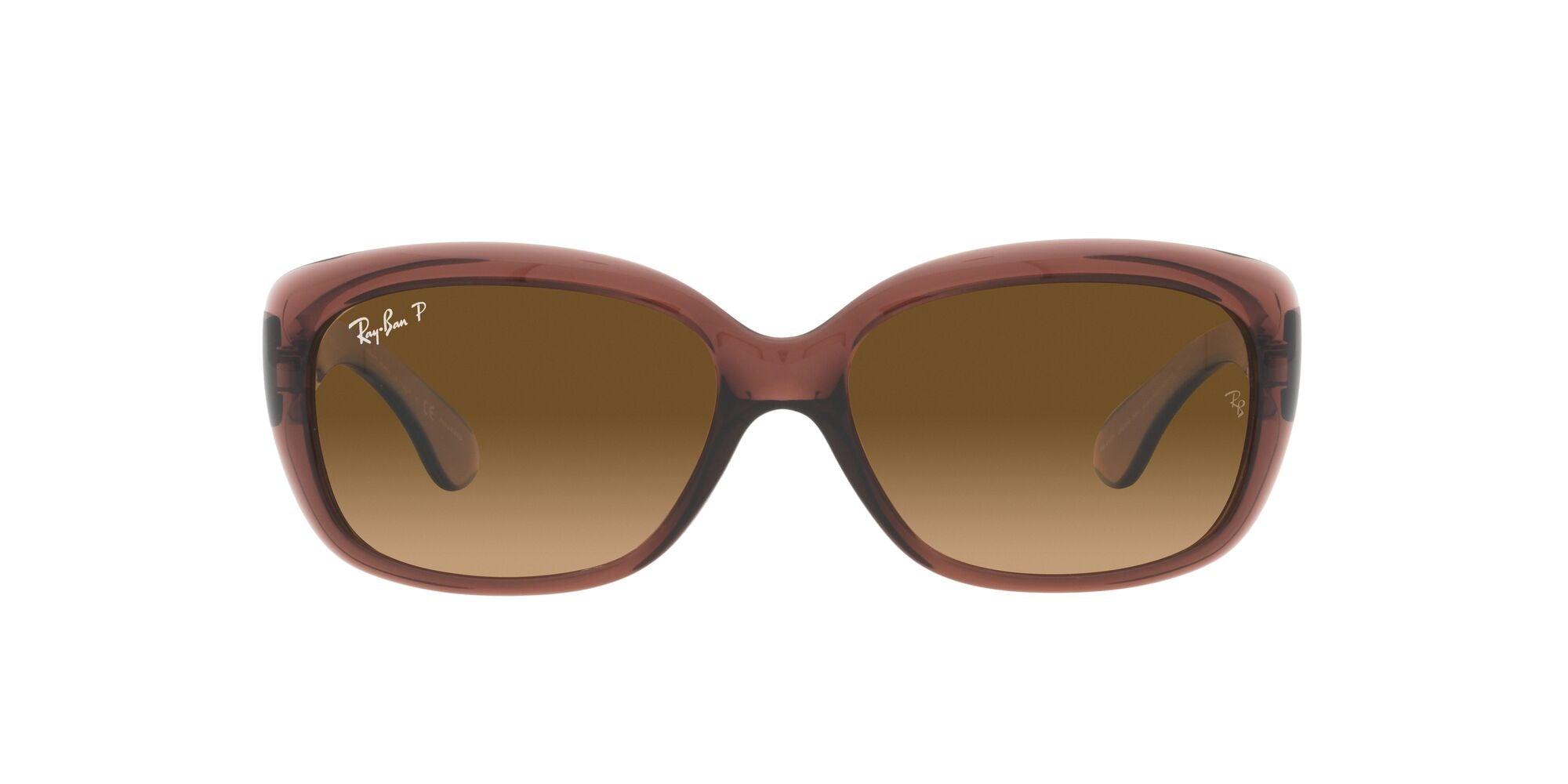Ray-Ban | 4101 Jackie Ohh | Transparent Dark Brown Polarised - iKANDi Sunglasses