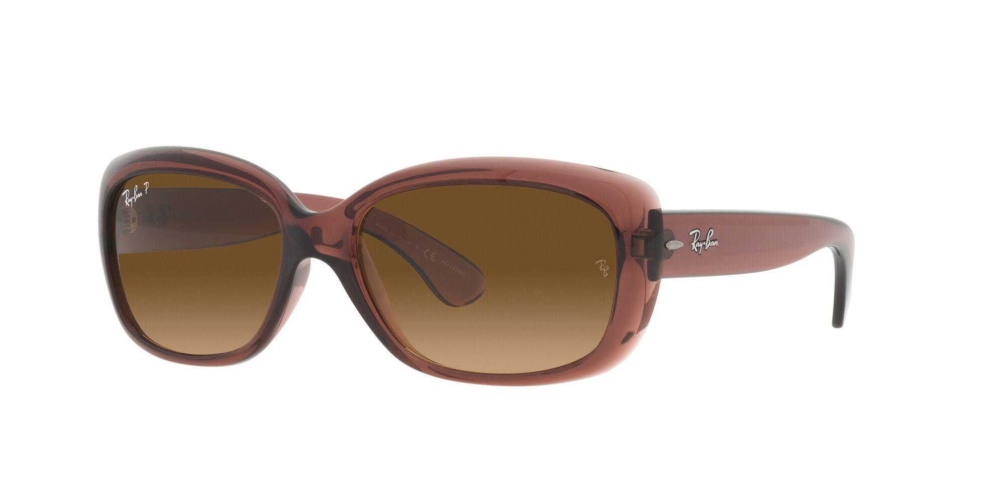 Ray-Ban | 4101 Jackie Ohh | Transparent Dark Brown Polarised - iKANDi Sunglasses