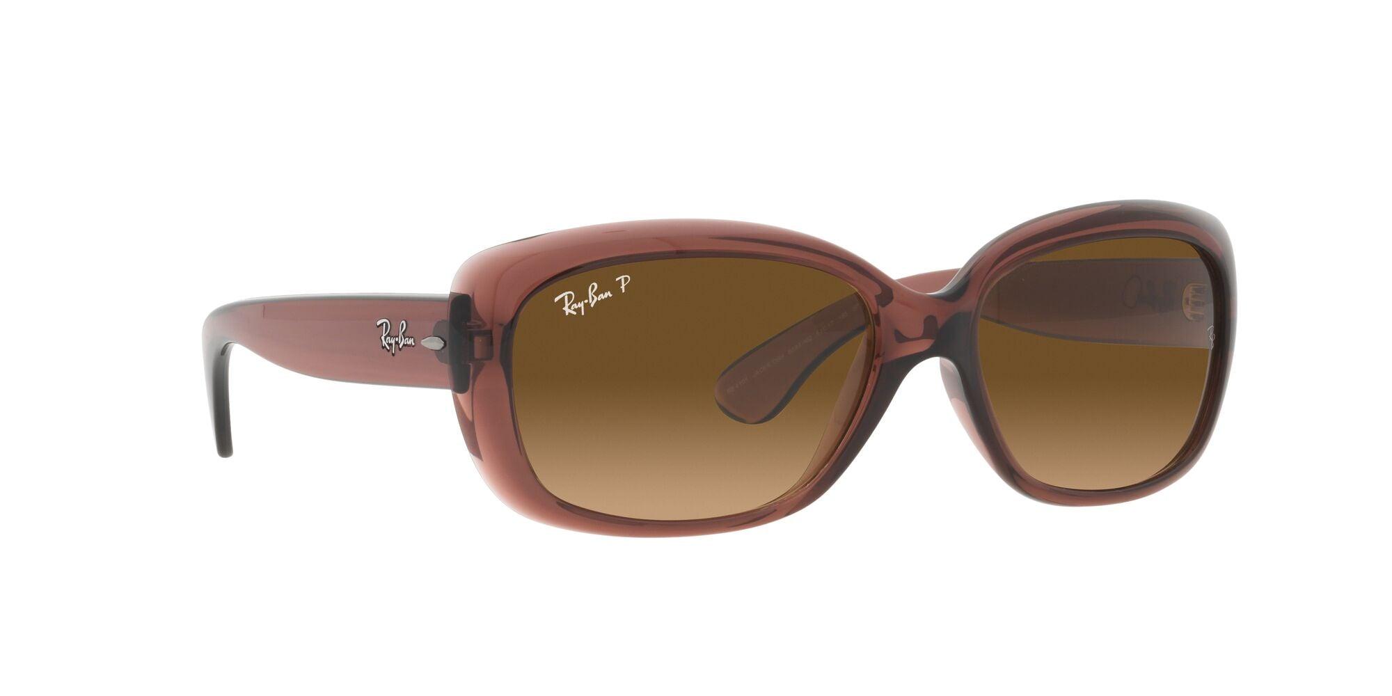 Ray-Ban | 4101 Jackie Ohh | Transparent Dark Brown Polarised - iKANDi Sunglasses
