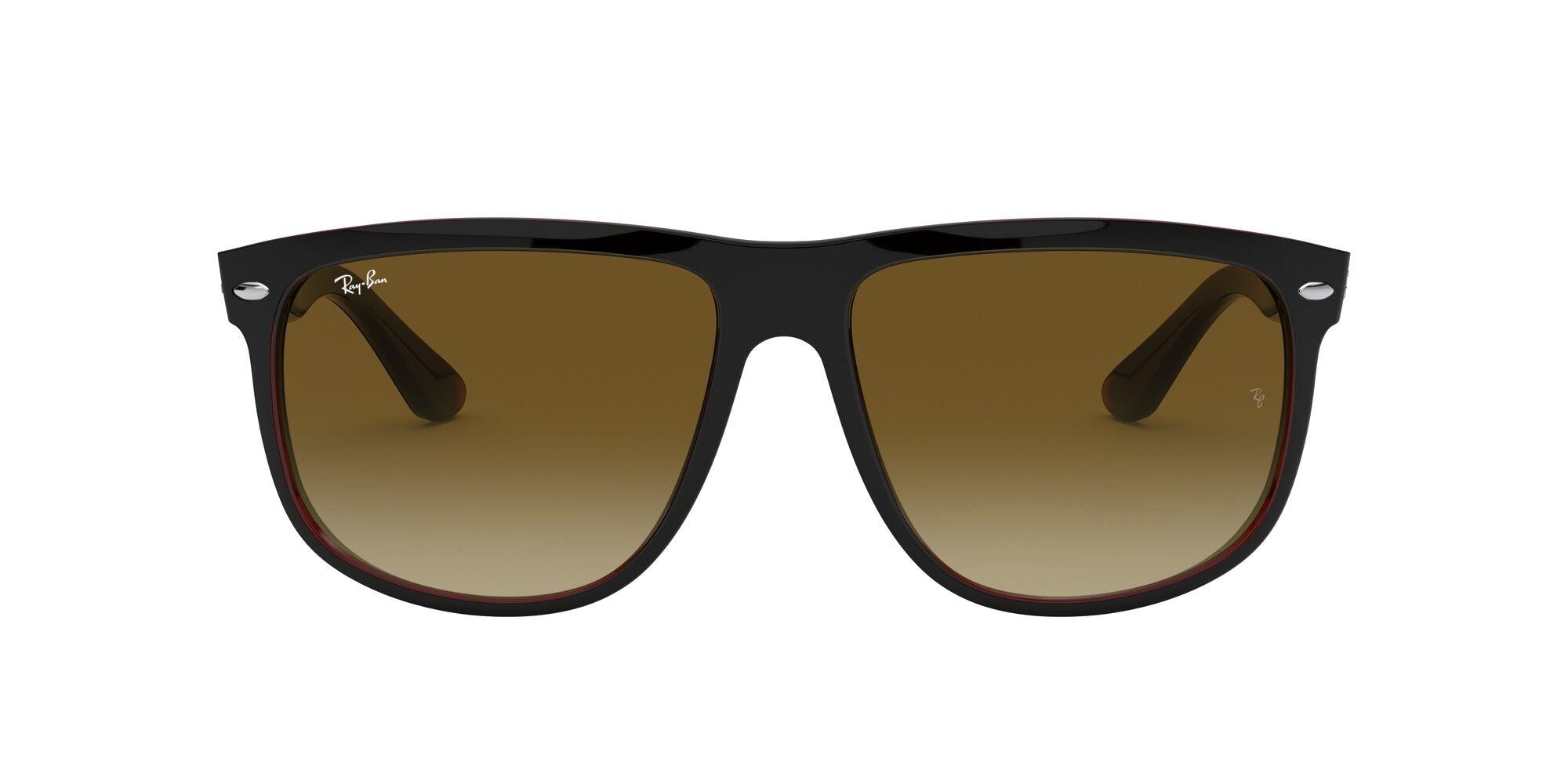 Ray-Ban | 4147 Boyfriend | Top Black on Brown - iKANDi Sunglasses