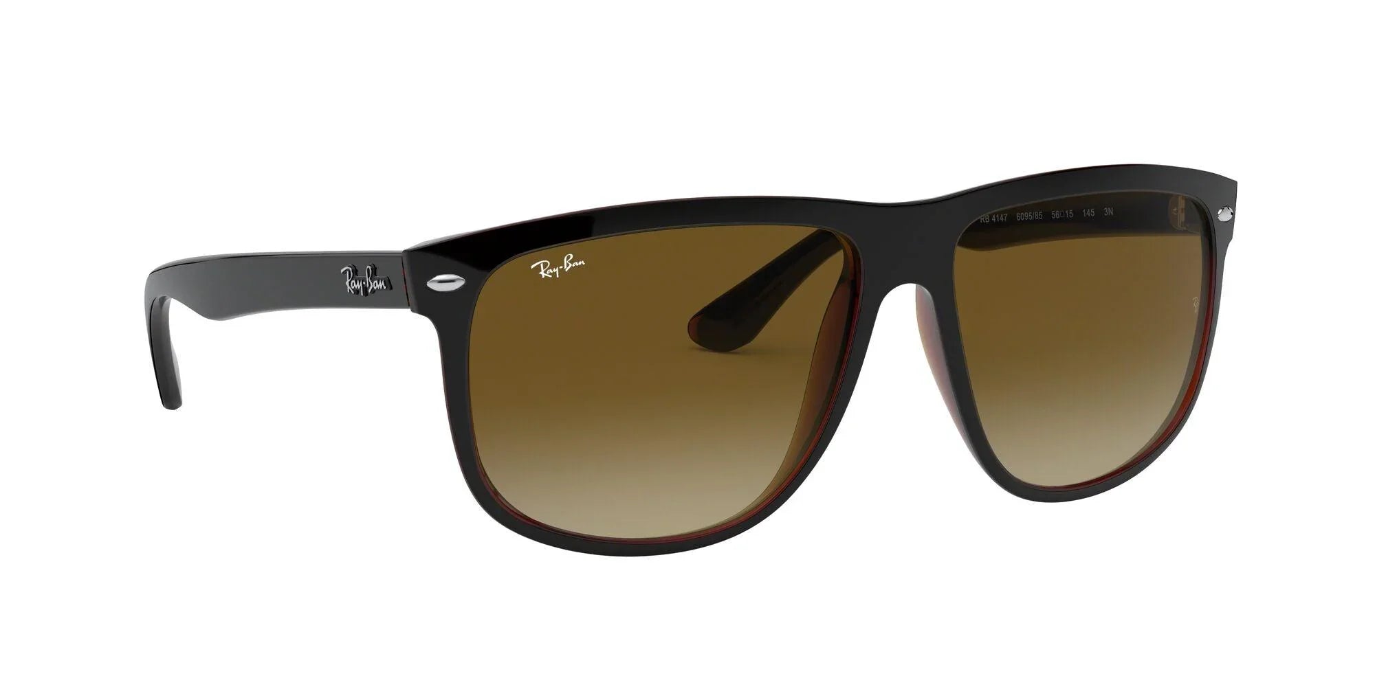Ray-Ban | 4147 Boyfriend | Top Black on Brown - iKANDi Sunglasses