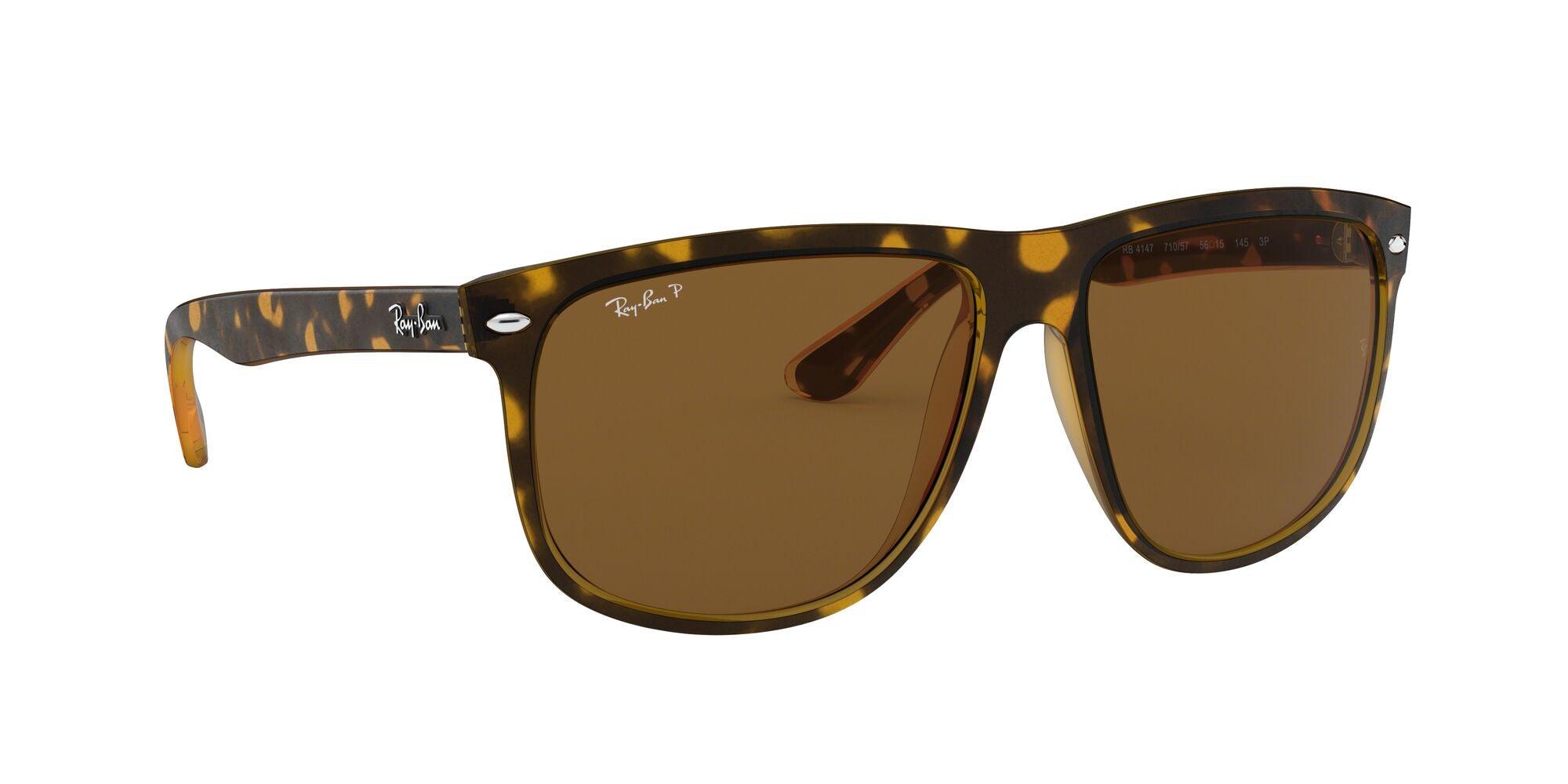 Ray-Ban | 4147 Boyfriend | Light Havana Polarised - iKANDi Sunglasses