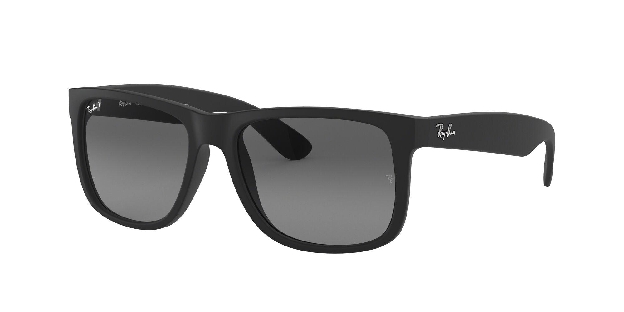 Ray-Ban | 4165 Justin | Rubber Black Polarised - iKANDi Sunglasses