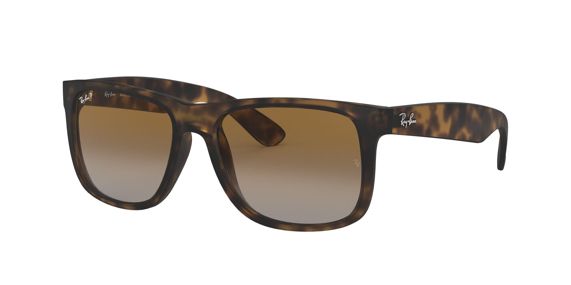 Ray-Ban | 4165 Justin | Rubber Havana Polarised - iKANDi Sunglasses