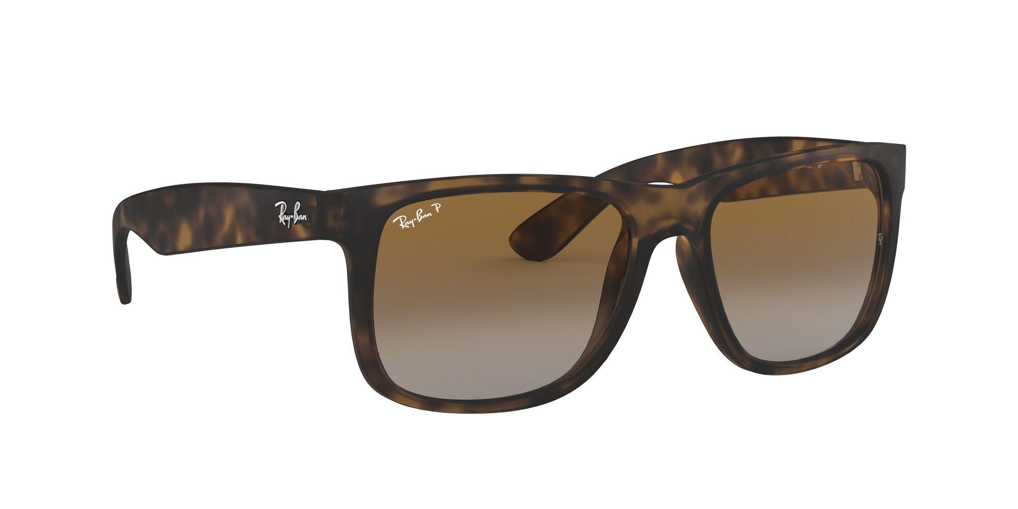 Ray-Ban | 4165 Justin | Rubber Havana Polarised - iKANDi Sunglasses