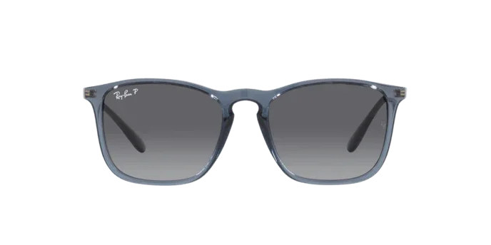 Ray-Ban | 4187 Chris | Transparent Blue Polarised - iKANDi Sunglasses