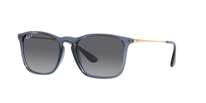 Ray-Ban | 4187 Chris | Transparent Blue Polarised - iKANDi Sunglasses