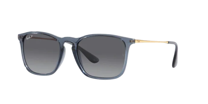 Ray-Ban | 4187 Chris | Transparent Blue Polarised - iKANDi Sunglasses