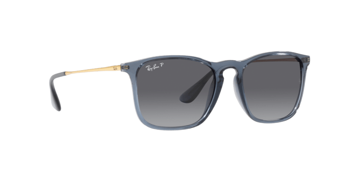 Ray-Ban | 4187 Chris | Transparent Blue Polarised - iKANDi Sunglasses
