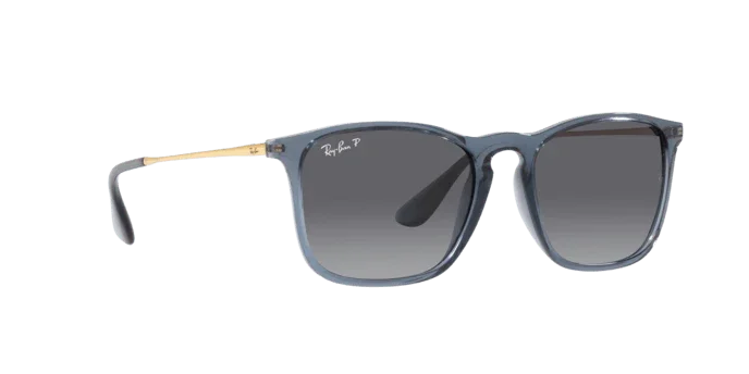 Ray-Ban | 4187 Chris | Transparent Blue Polarised - iKANDi Sunglasses