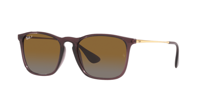 Ray-Ban | 4187 Chris | Transparent Brown Polarised - iKANDi Sunglasses