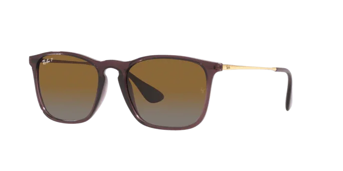 Ray-Ban | 4187 Chris | Transparent Brown Polarised - iKANDi Sunglasses