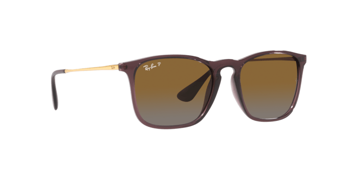 Ray-Ban | 4187 Chris | Transparent Brown Polarised - iKANDi Sunglasses