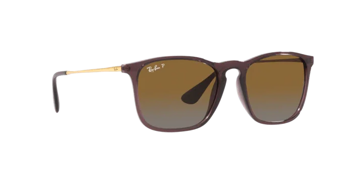 Ray-Ban | 4187 Chris | Transparent Brown Polarised - iKANDi Sunglasses