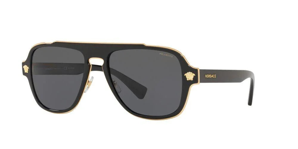 Versace | 2199 Medusa Charm | Black Polarised - iKANDi Sunglasses