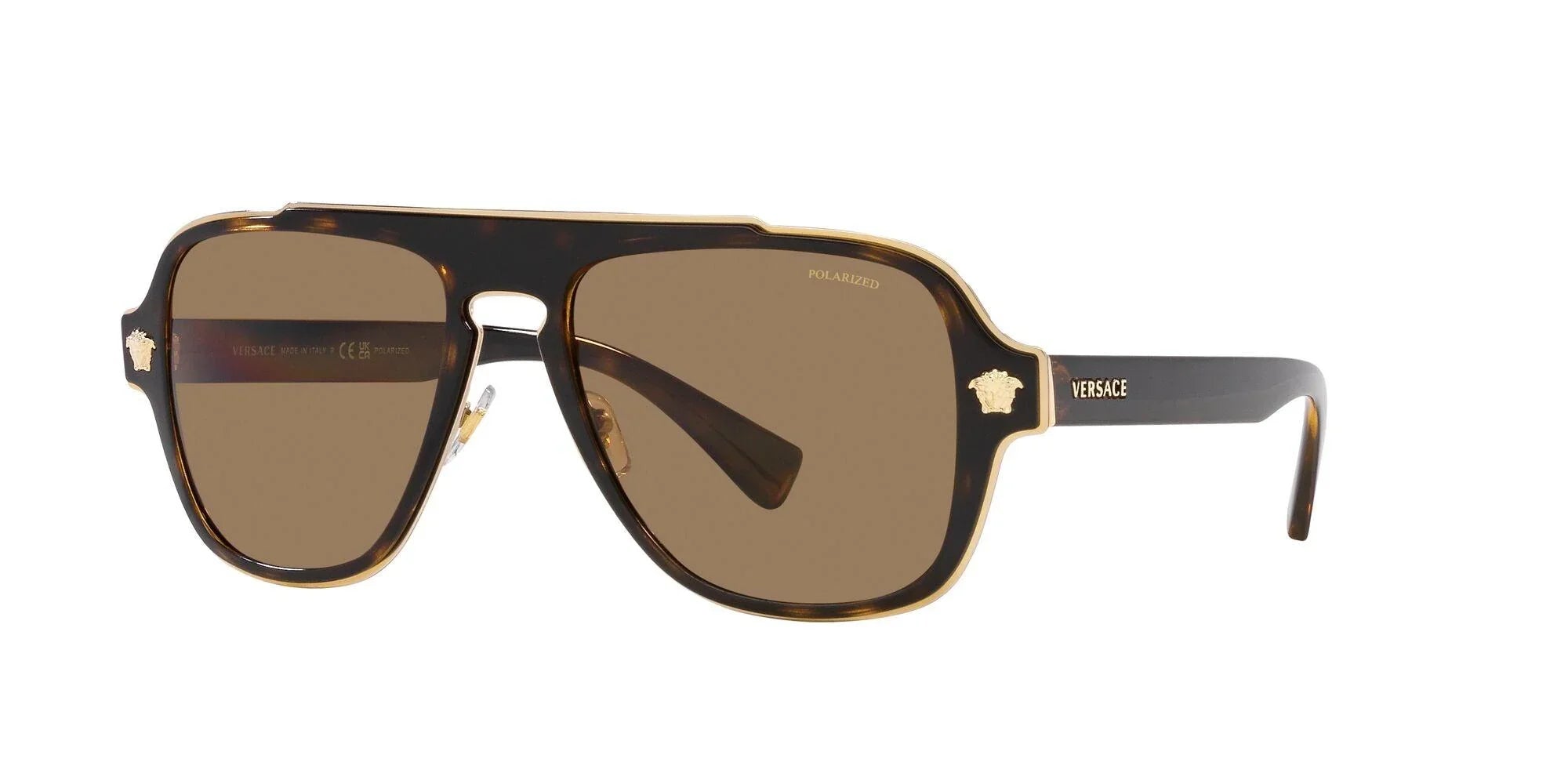 Versace | 2199 Medusa Charm | Havana Polarised - iKANDi Sunglasses