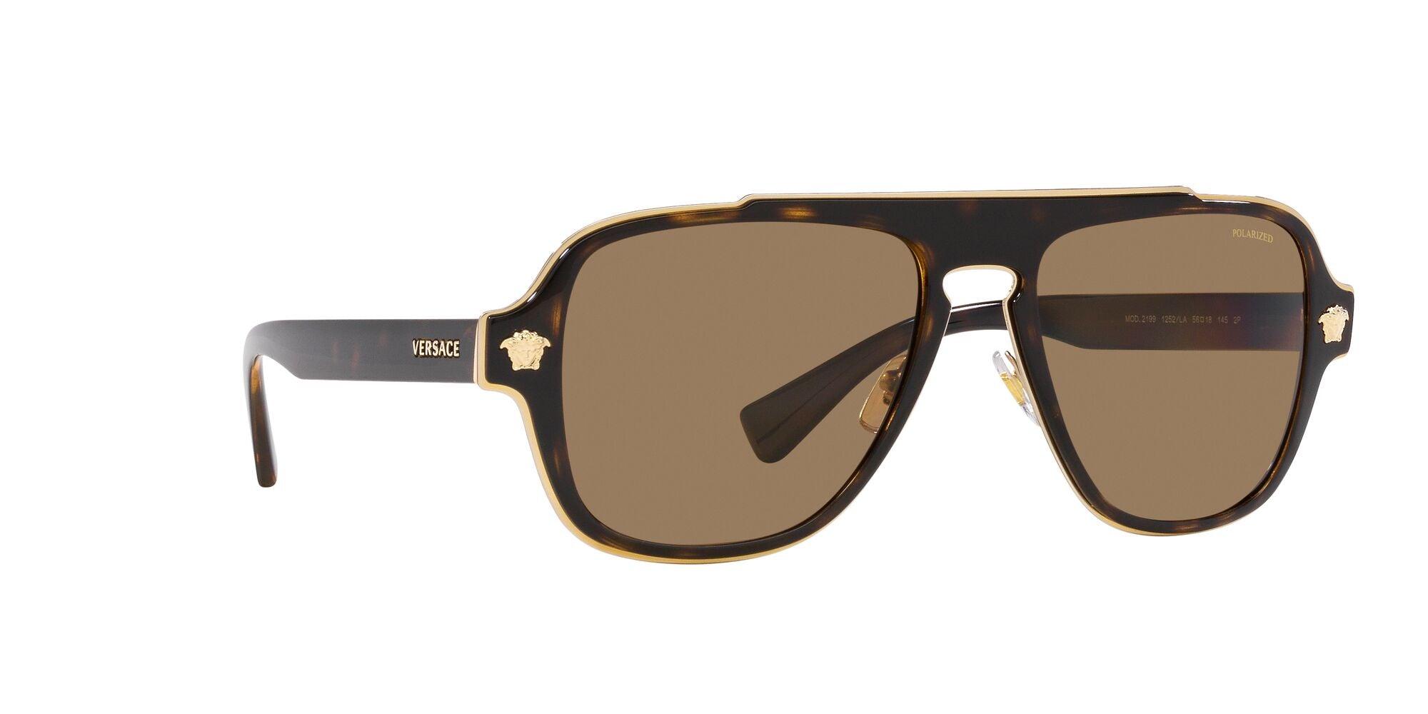 Versace | 2199 Medusa Charm | Havana Polarised - iKANDi Sunglasses
