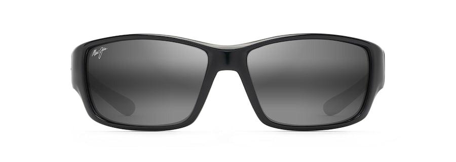 Maui Jim | Local Kine | Shiny Black With Grey And Maroon - iKANDi Sunglasses