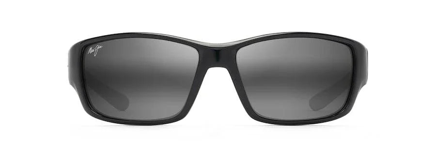 Maui Jim | Local Kine | Shiny Black With Grey And Maroon - iKANDi Sunglasses
