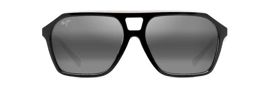 Maui Jim | Wedges | Black Gloss With Crystal Interior - iKANDi Sunglasses