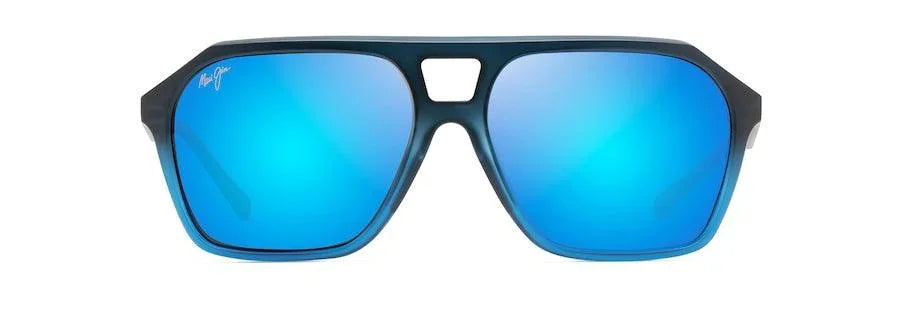 Maui Jim | Wedges | Matte Black Fade To Blue - iKANDi Sunglasses