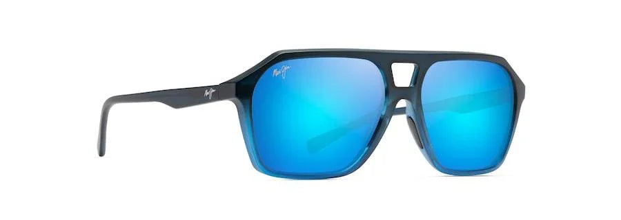 Maui Jim | Wedges | Matte Black Fade To Blue - iKANDi Sunglasses