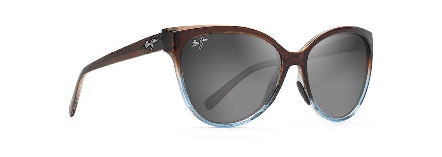 Maui Jim | 'Olu 'Olu | Translucent Dark Chocolate With Blue - iKANDi Sunglasses