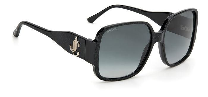 Jimmy Choo | Tara | Glitter Black - iKANDi Sunglasses