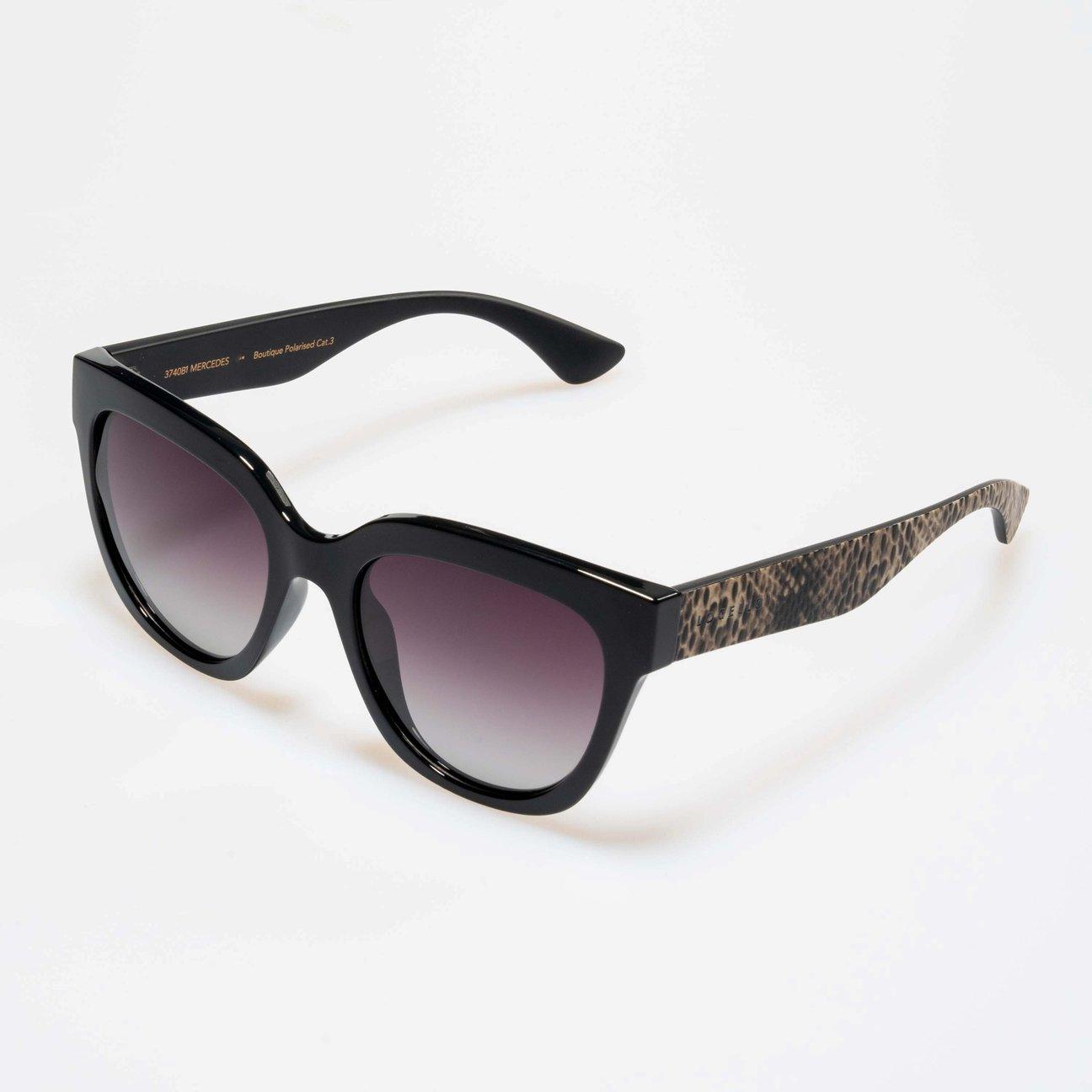 Locello | Mercedes | Black With Snake Skin - iKANDi Sunglasses