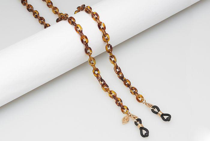Square Link Necklace | Tortoiseshell - iKANDi Sunglasses