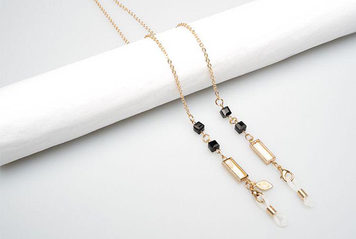Gold Chain | Black White - iKANDi Sunglasses