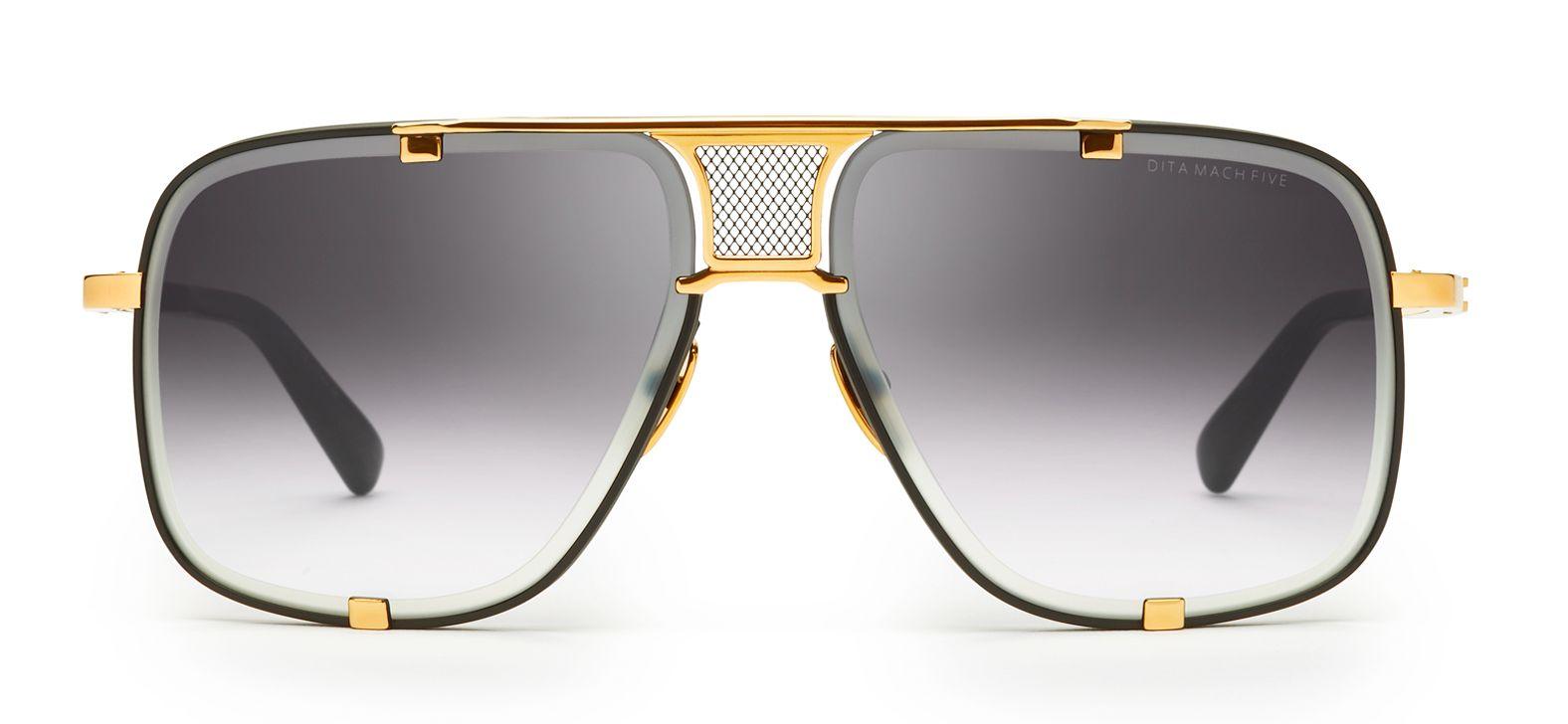 DITA | Mach-Five | Matte Black/Yellow Gold - iKANDi Sunglasses