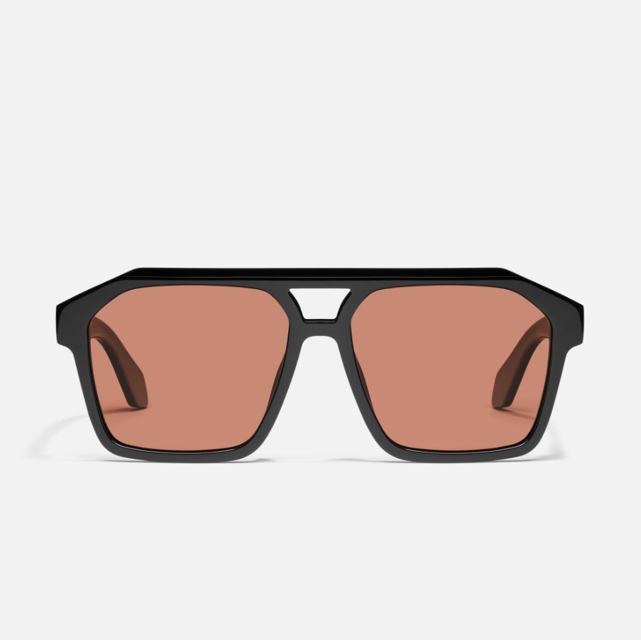 Quay | Soundcheck | Black/Apricot Polarised
