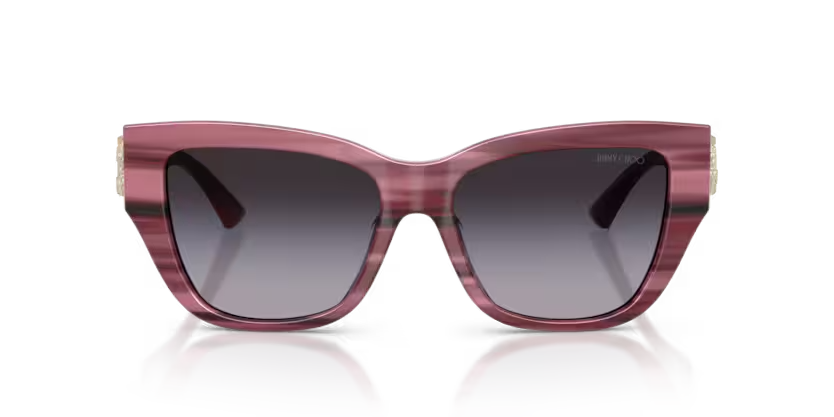 JIMMY CHOO |5039BU | Striped cranberry