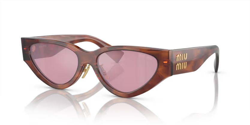 MIU MIU | 03ZS | Striped tobacco