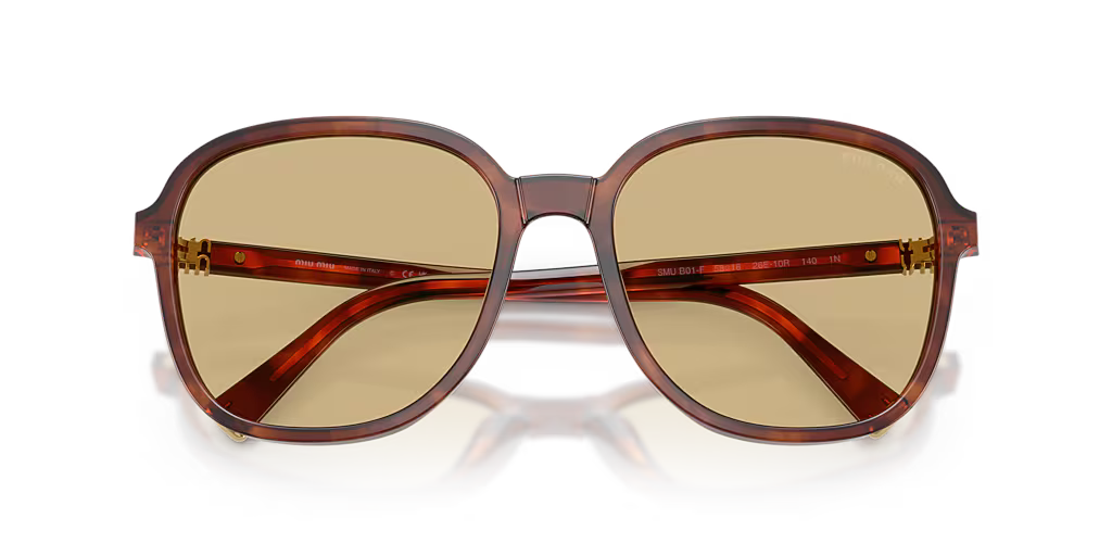 Miu Miu | MUB01S | Striped Tobacco with Yellow
